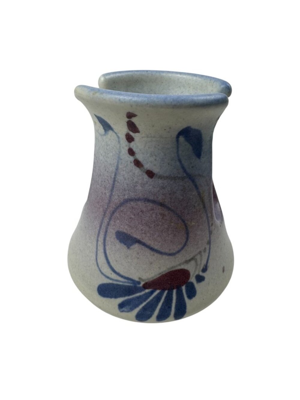 Jack Westlin Pottery Vtg Sponge Holder Mauve Blue Northwest Kitchen House Signed